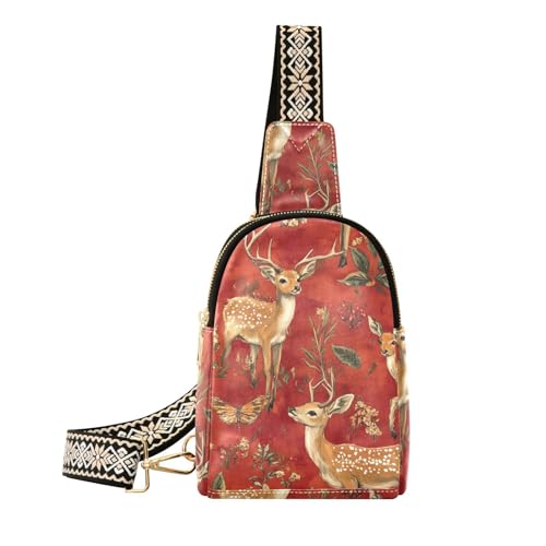 Trendige Sweet Sika Deer Umhängetasche Mehrzweck-Rucksack für Damen für Reisen von sanluoli