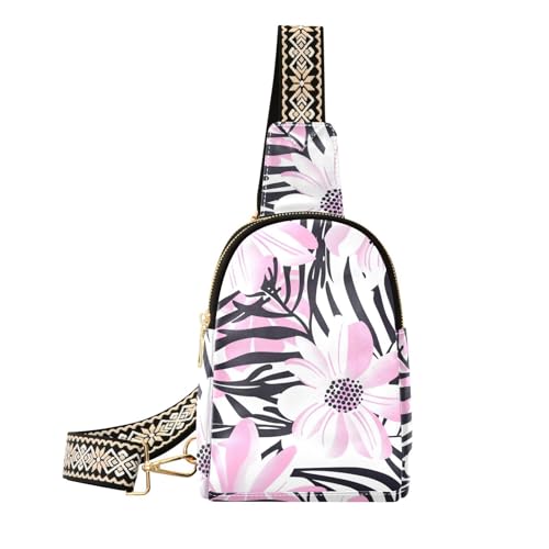 Trendige Tasche mit Blumenmuster für Herren, wasserdicht, für Reisen, Pfirsichfarben von sanluoli