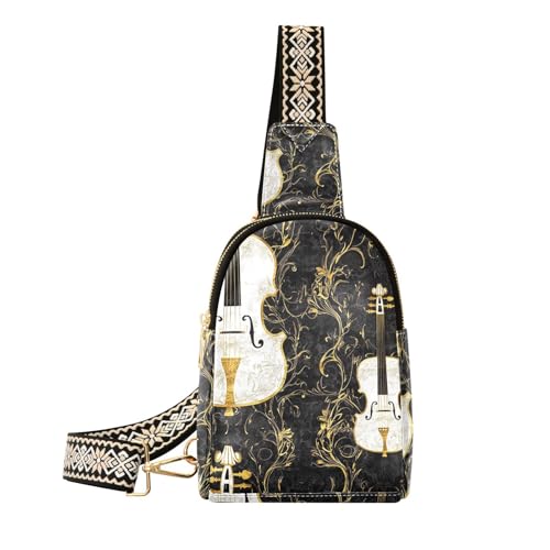 Trendige chinesische Violinentasche für Herren, robust, diebstahlsicher, Crossbody-Tasche für Reisen von sanluoli