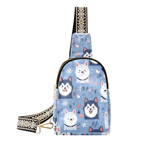 Trendige einfache süße Hunde-Gürteltasche, wasserdicht, für Damen für Reisen von sanluoli