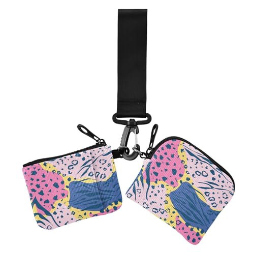 Verspielte Bizarre Pfirsich-Doppel-Münzgeldbörse, Kreditkartenhalter, Geldbörse, minimalistisch, Kreditkartenetui, mit Reißverschluss, Münzfach für Damen, 2 Stück Verspielte Bizarre Pfirsich-Doppel-Münzgeldbörse, Kreditkartenhalter, Geldbörse, minimalistisch, Kreditkartenetui, mit Reißverschluss, Münzfach für Damen, 2 Stück von sanluoli