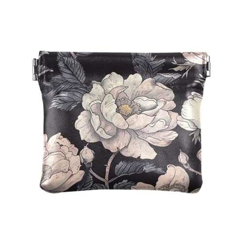Vintage Rose Chic Blume Damen Leder Münzgeldbörse Geldbörse Wasserdicht Make-up Tasche Wechselgeldbörse für Mädchen Frauen Damen Vintage Rose Chic Blume Damen Leder Münzgeldbörse Geldbörse Wasserdicht Make-up Tasche Wechselgeldbörse für Mädchen Frauen Damen von sanluoli