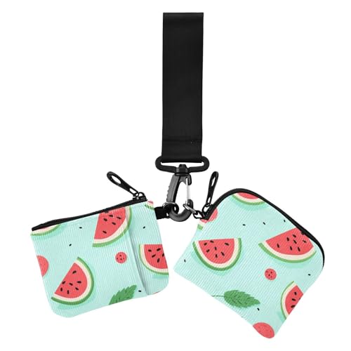 Wassermelone Sommer Frische Schöne Damen Münztaschen Kartenhalter Minimalistische Kartenetui Geld Organizer mit Armband für Frauen 2 Packungen Wassermelone Sommer Frische Schöne Damen Münztaschen Kartenhalter Minimalistische Kartenetui Geld Organizer mit Armband für Frauen 2 Packungen von sanluoli