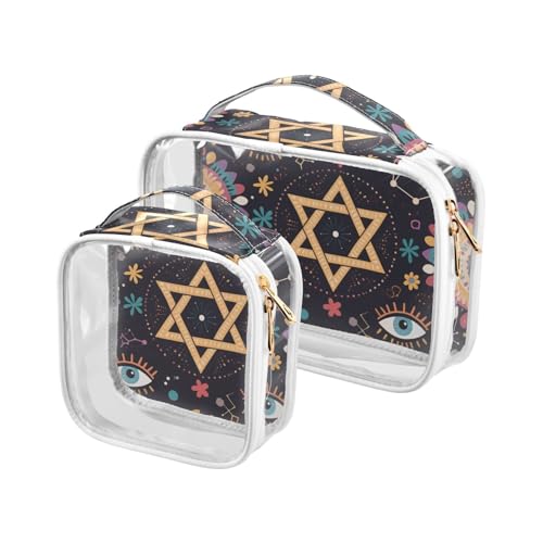 sanluoli 2 Stück transparente böhmische Hexagramm-Augen Stern lila Herren Kulturbeutel Reisetasche TSA-zugelassen tragbare Kosmetiktasche Rasierutensilien Bohemian Hexagramm Augen Stern lila sanluoli 2 Stück transparente böhmische Hexagramm-Augen Stern lila Herren Kulturbeutel Reisetasche TSA-zugelassen tragbare Kosmetiktasche Rasierutensilien Bohemian Hexagramm Augen Stern lila von sanluoli