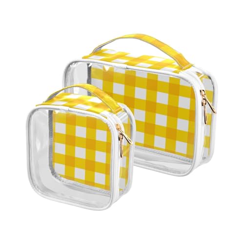 sanluoli 2 transparente Make-up-Pinseltaschen für Herren, kariert, Safari, transparent, TSA-zugelassen, transparent sanluoli 2 transparente Make-up-Pinseltaschen für Herren, kariert, Safari, transparent, TSA-zugelassen, transparent von sanluoli