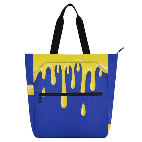 sanluoli Asthetic Art Büchertasche für Kinder, Jungen, Mädchen, Gothic, wasserdicht, Bibliotheksbuch, Einkaufstasche mit Reißverschluss, Griffe, für Schule und Spielzeit, Regenbogen-Schulbedarf, Blau sanluoli Asthetic Art Büchertasche für Kinder, Jungen, Mädchen, Gothic, wasserdicht, Bibliotheksbuch, Einkaufstasche mit Reißverschluss, Griffe, für Schule und Spielzeit, Regenbogen-Schulbedarf, Blau von sanluoli