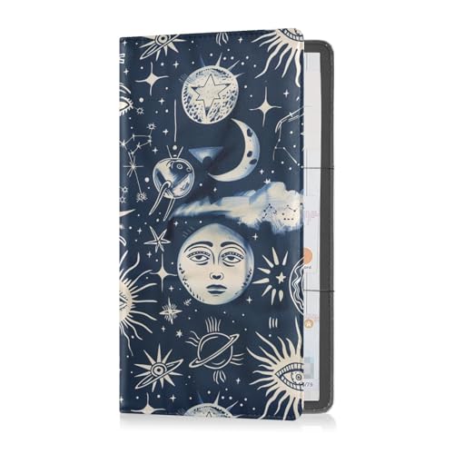 sanluoli Astrology Premium Leder Auto Registrierung & Versicherungskartenhalter Automobile Wallet Case Organizer für Führerschein, Karten und wichtige Dokumente von sanluoli