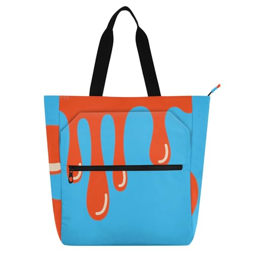 sanluoli Bunte Büchertasche für Jungen, Mädchen, Frauen, Gothic, stabile Lehrer-Tragetasche, Schultertasche mit Reißverschluss, für Schule und Spielzeit, Regenbogen-Schulbedarf sanluoli Bunte Büchertasche für Jungen, Mädchen, Frauen, Gothic, stabile Lehrer-Tragetasche, Schultertasche mit Reißverschluss, für Schule und Spielzeit, Regenbogen-Schulbedarf von sanluoli