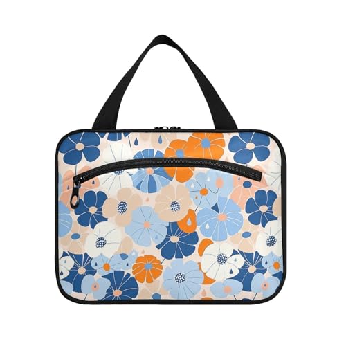sanluoli Elegante Reise-Kosmetiktasche mit geometrischen Blumen für Damen mit Haken, Designer-Accessoires, Make-up-Tasche für Frauen, Reisen, Camping, Bolsas de Maquillaje Para Mujer, Elegante von sanluoli