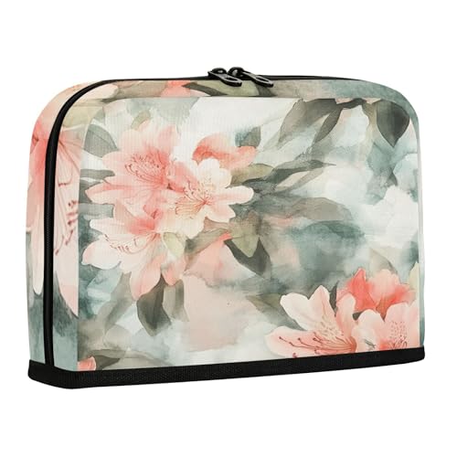 sanluoli Federmäppchen, Organizer, große Kapazität, Kosmetiktasche, weiche Schreibwaren, Stifte-Tasche für Jugendliche, Schule, Retro, Pastellfarben, schlichtes Blumenmuster von sanluoli