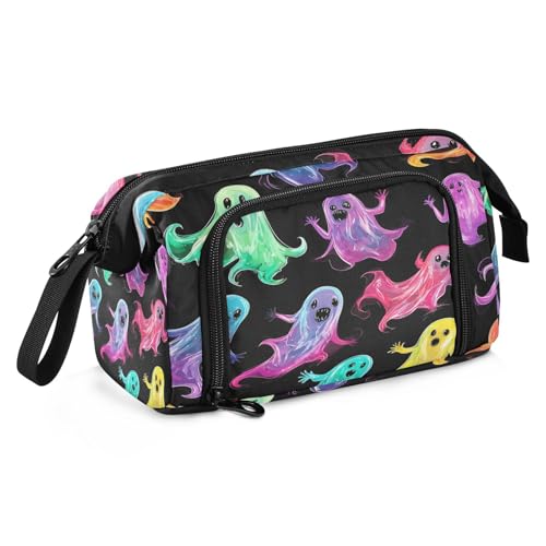 sanluoli Federmäppchen, großes Fassungsvermögen, Stifteetui, Organizer mit Schlitz, Federmäppchen, Kosmetik, für adrette, elementare Ölgemälde, Feeling Cute Cat von sanluoli