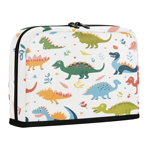 sanluoli Federmäppchen, großes Fassungsvermögen, Stifttasche mit Fach für Münzen für Jugendliche, Büro, Cartoon, Farbe Dinosaurier von sanluoli