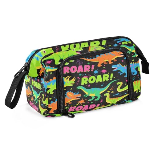 sanluoli Federmäppchen Große Kapazität Coole Federmäppchen Multifunktionales Federmäppchen mit Fächern für Teenager Mädchen Büro Ölgemälde Feeling Cute Cat von sanluoli