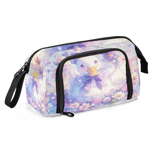 sanluoli Federmäppchen Große Kapazität Schlank Federmäppchen Multifunktionale Federmäppchen für Erwachsene für Krankenschwester Kindergarten Ölgemälde Fühlen Süße Katze von sanluoli