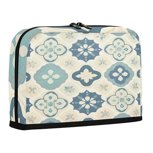 sanluoli Federmäppchen Große Kapazität Stifteetui Kosmetik Reißverschluss Mehrzwecktasche für Teenager Schule Blau Bohemian von sanluoli