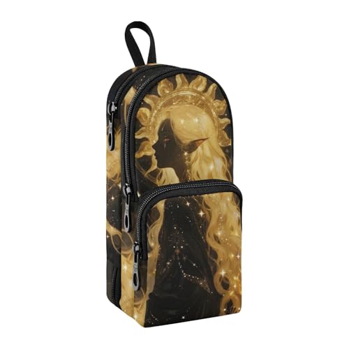 sanluoli Federmäppchen für Jungen, Motiv: Blondes Tarot-Astrologie-Fee, Nylon, 3 Fächer, Mehrzweck- und ästhetisch, großer Reißverschluss, für Schule, Schreibwaren für Lehrer, Mittelschule, 1600 ml sanluoli Federmäppchen für Jungen, Motiv: Blondes Tarot-Astrologie-Fee, Nylon, 3 Fächer, Mehrzweck- und ästhetisch, großer Reißverschluss, für Schule, Schreibwaren für Lehrer, Mittelschule, 1600 ml von sanluoli