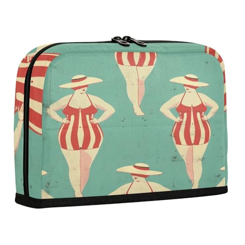 sanluoli Federmäppchen mit großem Fassungsvermögen, Aufbewahrungstasche mit Fach, Schreibwaren, Stifttasche für Krankenschwestern, College, blau, schwimmende Frau von sanluoli