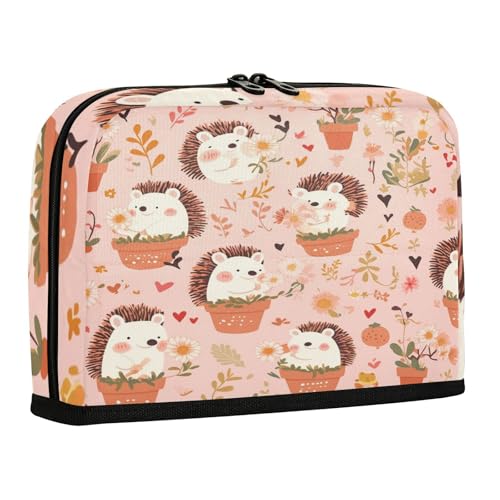 sanluoli Federmäppchen mit großem Fassungsvermögen, Federmäppchen mit Schlitz, Schreibwaren, Stifttasche für Teenager, High School-Zubehör, Igel, niedlicher Cartoon von sanluoli