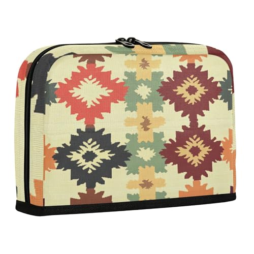 sanluoli Federmäppchen mit großem Fassungsvermögen, Kosmetiktasche, breite Öffnung, Schreibtisch-Organizer für Studenten, adretter Schulbedarf, rustikaler Stil, Pastellfarben von sanluoli