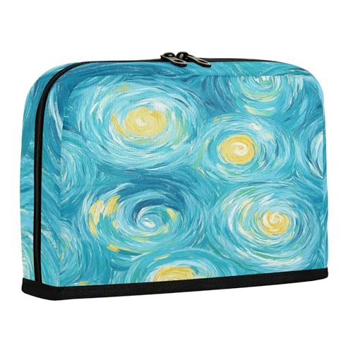 sanluoli Federmäppchen mit großem Fassungsvermögen, Make-up-Tasche mit Schlitz, Stifthalter für Damen, adrette Schule, Blau-Gelb, Himmel sanluoli Federmäppchen mit großem Fassungsvermögen, Make-up-Tasche mit Schlitz, Stifthalter für Damen, adrette Schule, Blau-Gelb, Himmel von sanluoli