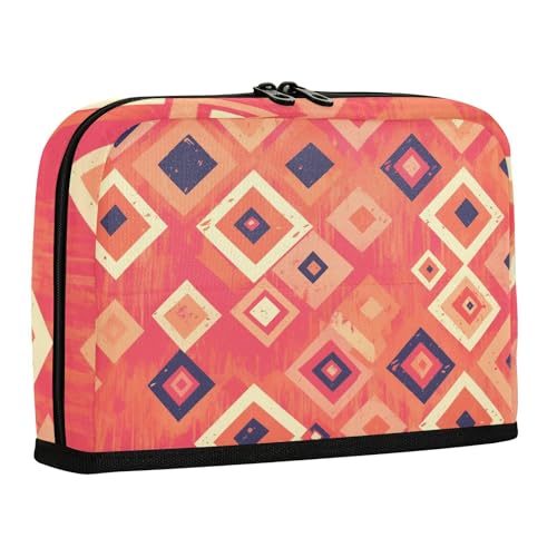 sanluoli Federmäppchen mit großem Fassungsvermögen, Stiftebeutel mit mehreren Schlitzen, Schreibtisch-Organizer für Teenager, adrette Schulbedarf, geometrische Diamanten von sanluoli