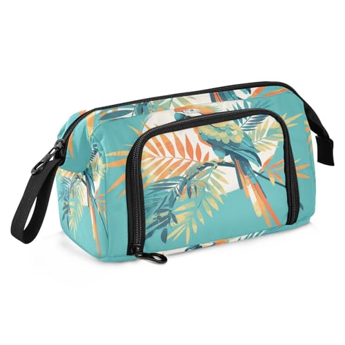 sanluoli Federmäppchen mit großem Fassungsvermögen, für Schule, mit Reißverschluss, Federmäppchen für Studenten, Büro, Ölgemälde, Feeling Cute Cat von sanluoli