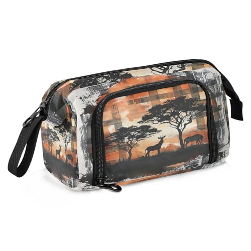 sanluoli Federmäppchen mit großem Fassungsvermögen, leichtes Federmäppchen für Erwachsene, Teenager, Büro, Ölgemälde, Feeling Cute Cat von sanluoli