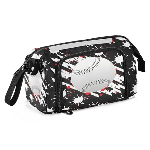 sanluoli Federmäppchen mit großem Fassungsvermögen, leichtes Federmäppchen mit Reißverschluss, für Kinder, Schule, Muss für die Schule, Ölgemälde, niedliche Katze von sanluoli