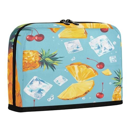 sanluoli Federmäppchen mit großer Kapazität, Federmäppchen, Kosmetik, stabil, Schreibwaren, Federmäppchen für Krankenschwestern, Reisen, Sommer, frisches Obst, Blau von sanluoli