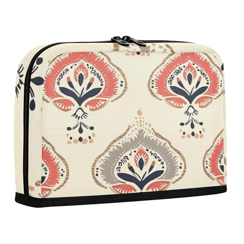 sanluoli Federmäppchen mit großer Kapazität, Kosmetiktasche, stabile Münze für Damen, Schulbedarf, Boho-Stil, einfacher Stil, böhmisches Muster von sanluoli