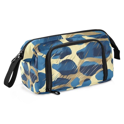 sanluoli Großes Federmäppchen, große Kapazität, coole Federmäppchen, leichte Hüllen mit Stifthalter, für Erwachsene, Ölgemälde, Feeling Cute Cat von sanluoli