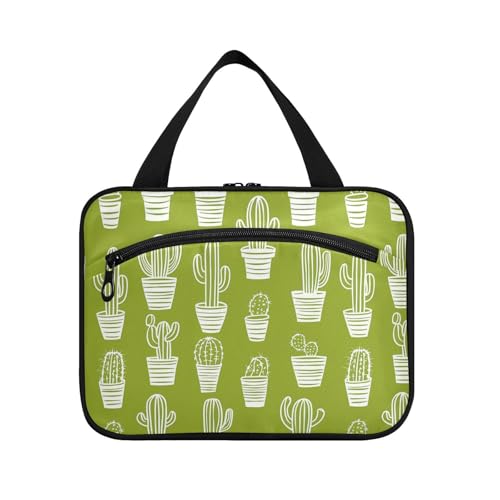 sanluoli Grünes Kaktus-Muster zum Aufhängen, Reise-Set für Herren, mit Haken, faltbarer Designer-Kulturbeutel zum Aufhängen für Vater, Badezimmer, Estuche para maquillaje, Grünes Kaktusmuster sanluoli Grünes Kaktus-Muster zum Aufhängen, Reise-Set für Herren, mit Haken, faltbarer Designer-Kulturbeutel zum Aufhängen für Vater, Badezimmer, Estuche para maquillaje, Grünes Kaktusmuster von sanluoli