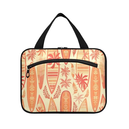 sanluoli Hawaiianische Surfbrett-Hängetasche, Reise-Kosmetiktasche mit Haken, Designer waschbare Rasiertasche für Männer für Kreuzfahrt, Reisen, Fitnessstudio, Estuche Para Guardar Maquillaje von sanluoli