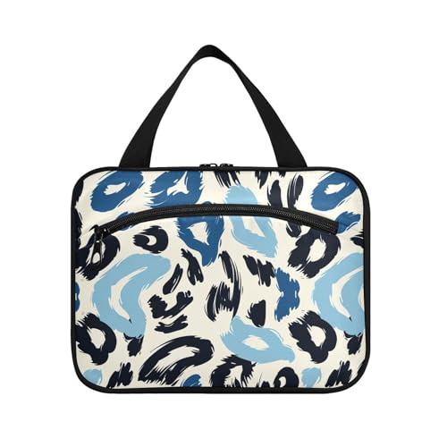 sanluoli Kosmetiktasche zum Aufhängen, mit Haken, zusammenklappbar, mit Saphir-Druck, für Reisen, Reisezubehör für Damen, Ausflug, Bolsa, Para, Guardar, Maquillaje, Puderblauer Saphirdruck von sanluoli