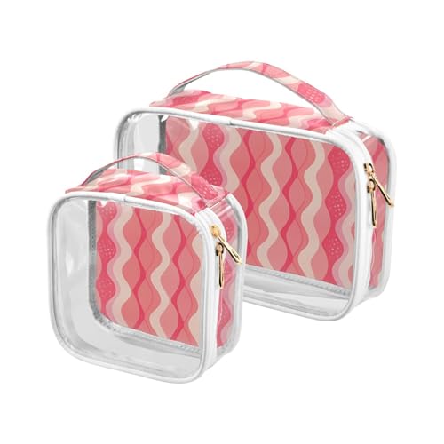 sanluoli Kulturbeutel für Herren, TSA-zugelassen, wasserfest, transparent, für Rasierutensilien, Wellenmagenta, 2 Stück, Wave Magenta sanluoli Kulturbeutel für Herren, TSA-zugelassen, wasserfest, transparent, für Rasierutensilien, Wellenmagenta, 2 Stück, Wave Magenta von sanluoli