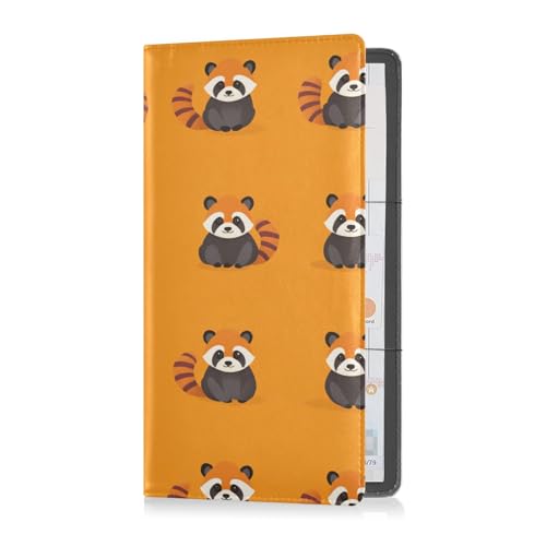 sanluoli Lesser Pandas Schutzhülle für Registrierungs- und Versicherungskartenhalter aus PU-Leder, Organizer für wichtige Dokumente, Führerschein, Karten, Orange sanluoli Lesser Pandas Schutzhülle für Registrierungs- und Versicherungskartenhalter aus PU-Leder, Organizer für wichtige Dokumente, Führerschein, Karten, Orange von sanluoli