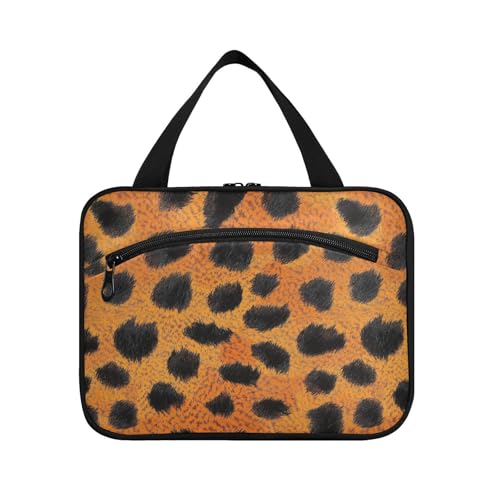 sanluoli Orangeeopard Hängetaschen für Damen mit Haken, Designerbedarf, große Kapazität, Make-up-Tasche für Damen, ein Muss für Camping, Bolsa, Para, Guardar, Maquillaje, Orangefarbener von sanluoli