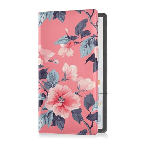 sanluoli Peach Floral Blossoms Vivid Leather Car Registration and Insurance Holder Document Wallet for Driver Auto Owners Trailer Motorcycle Boat von sanluoli