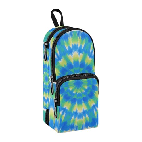 sanluoli Psychedelic Art Federmäppchen, Nylon, 3 Fächer, Mehrzweck- und ästhetischer Reißverschluss, Netzstoff, Schreibwaren-Organizer für Herren, Schulbedarf, 1600 ml, Blau sanluoli Psychedelic Art Federmäppchen, Nylon, 3 Fächer, Mehrzweck- und ästhetischer Reißverschluss, Netzstoff, Schreibwaren-Organizer für Herren, Schulbedarf, 1600 ml, Blau von sanluoli