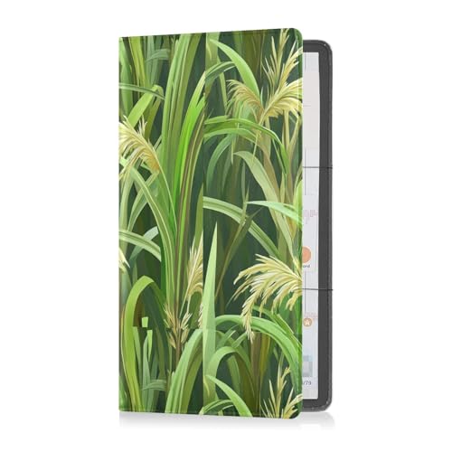 sanluoli Reed Bush Cartoon Premium Leder Registrierungs- und Versicherungskartenhalter Auto Handschuhfach Organizer für wichtige Dokumente, Führerschein, Karten von sanluoli