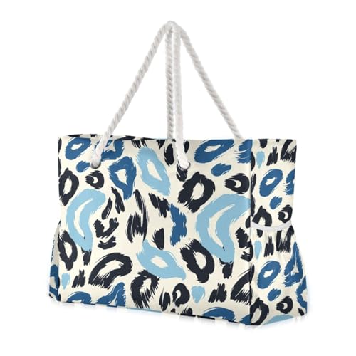 sanluoli Reisetasche mit großem Fassungsvermögen für Reisen, mit Seitentaschen, Schultertasche, für Strand, Schule, Arbeit, Puderblau, Saphir-Druck sanluoli Reisetasche mit großem Fassungsvermögen für Reisen, mit Seitentaschen, Schultertasche, für Strand, Schule, Arbeit, Puderblau, Saphir-Druck von sanluoli