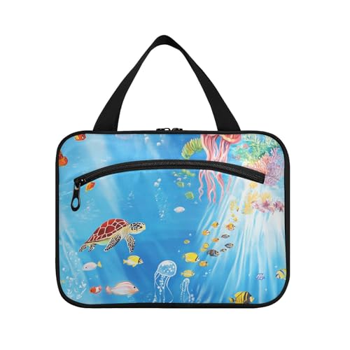 sanluoli Turtle Sea Ocean Animals Hanging Item Travel Bag with Hook Designer Uni Bags for Men for Dad Cruises Bolso Para Maquillaje, Schildkröte, Meerestiere von sanluoli