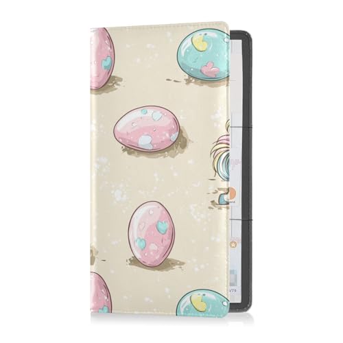 sanluoli Unicorns Eggs Cartoon Premium Leder Auto Registrierung und Versicherung Halter Fahrzeug Handschuhfach Organizer für Karten, wichtige Dokumente, Führerschein Fahrzeug Papiere von sanluoli