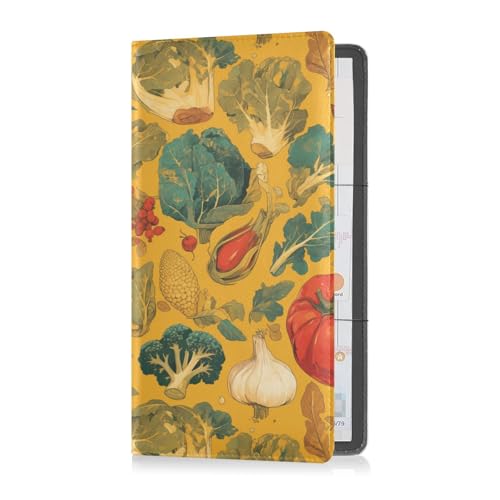sanluoli Vegetable Gold_3 PU-Leder Auto-Registrierungsversicherung & Ausweishalter Fahrzeug Handschuhfach Organizer für Dokumente, Karten, Führerschein von sanluoli
