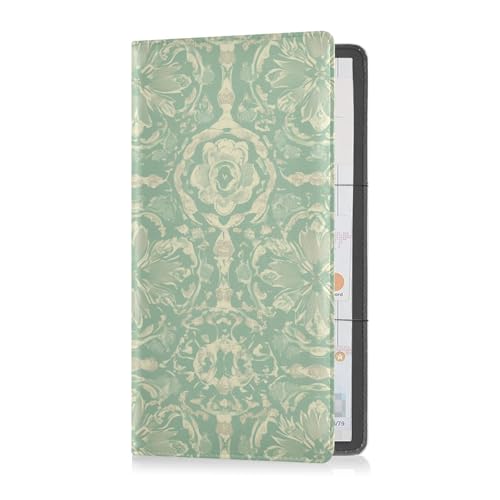 sanluoli Vintage Bohemian Flowers Premium Leder Auto Registrierung und Versicherung Kartenhalter Fahrzeug Handschuhfach Organizer für Ausweis, Führerschein, Schlüssel Kontaktinformationen Karten von sanluoli