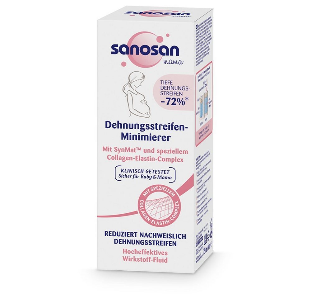 sanosan Straffungspflege Dehnungsstreifen Minimierer Creme reduziert Dehnungstreifen, 1-tlg. von sanosan