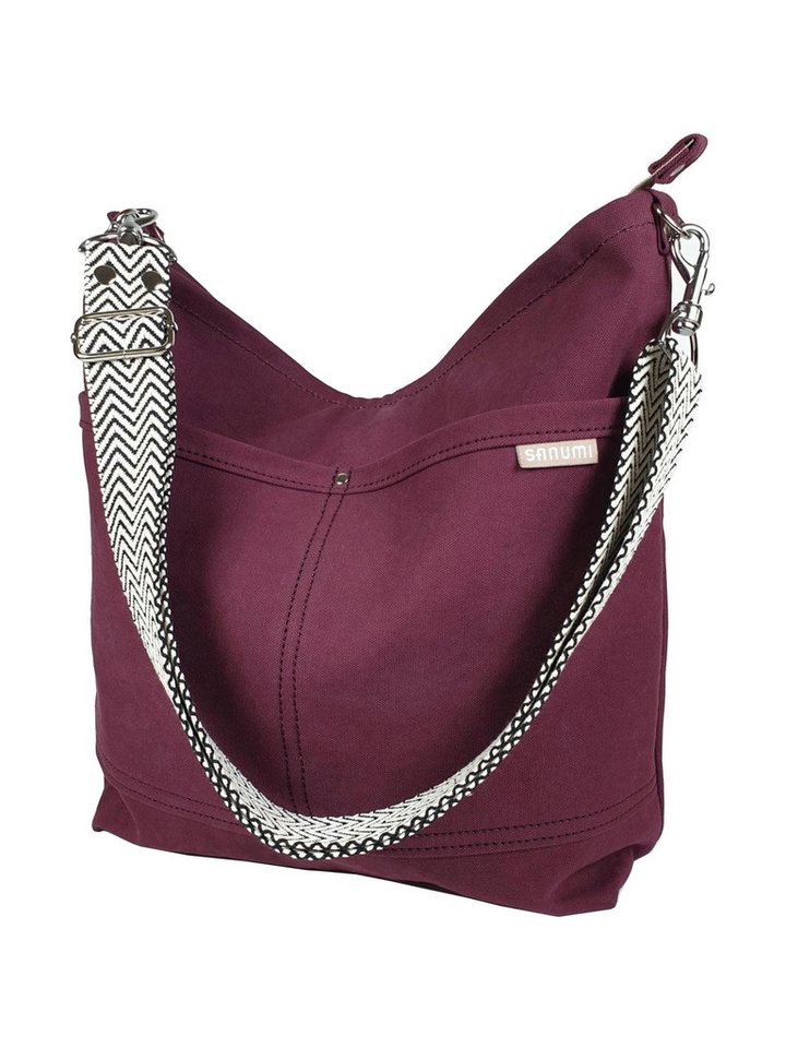 sanumi Umhängetasche Canvas Hobobag sanumi Umhängetasche Canvas Hobobag von sanumi