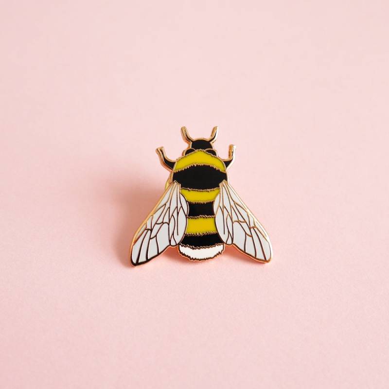Bienen Emaille Pin - Anstecknadel Rosegold Hard Brosche Save The Bees Anstecker Bienenschmuck Bienen Emaille Pin - Anstecknadel Rosegold Hard Brosche Save The Bees Anstecker Bienenschmuck von sarahfrancesart