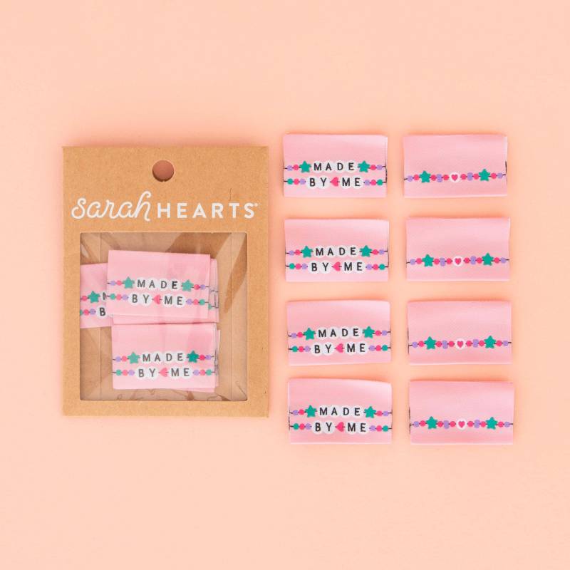 Made By Me Freundschaftsarmband Gewebte Etiketten - 8Er Pack Nähetiketten Für Kleidung Und Quilts Geschenk Zum Nähen von sarahhearts