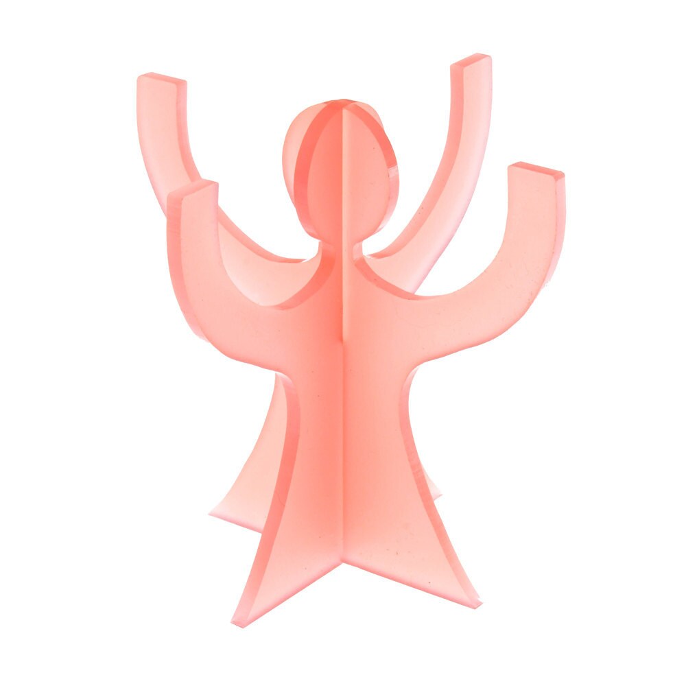 Engel-Ring-Halter in Rosa Satiniertem Acryl Engel-Ring-Halter in Rosa Satiniertem Acryl von sarahlizzytish
